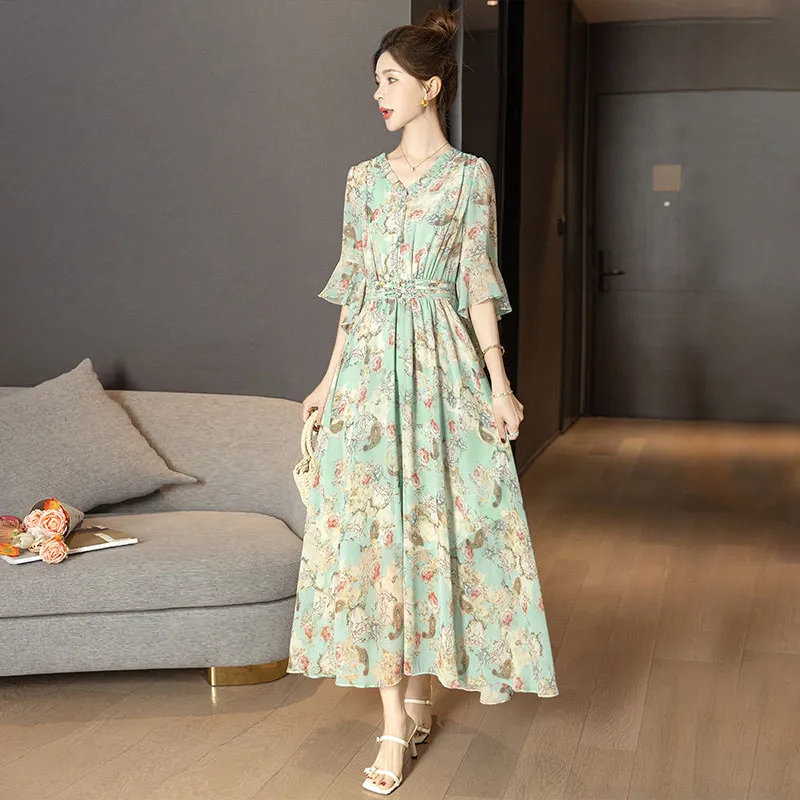 Cypress House Short Sleeved Dresses Women's Mint Green-2