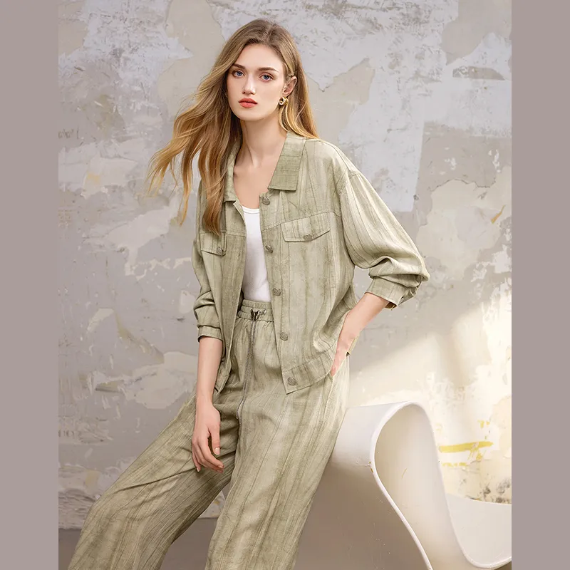TOUCH Casual Suit Women's Floral Green-1