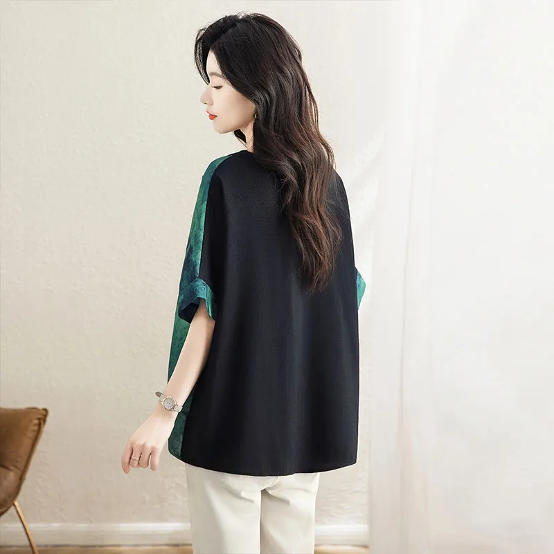 Cypress House Shirt Women's Black & Green Stripe-3