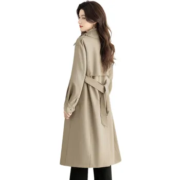 Cypress House Trench Coat Women's Gray Khaki