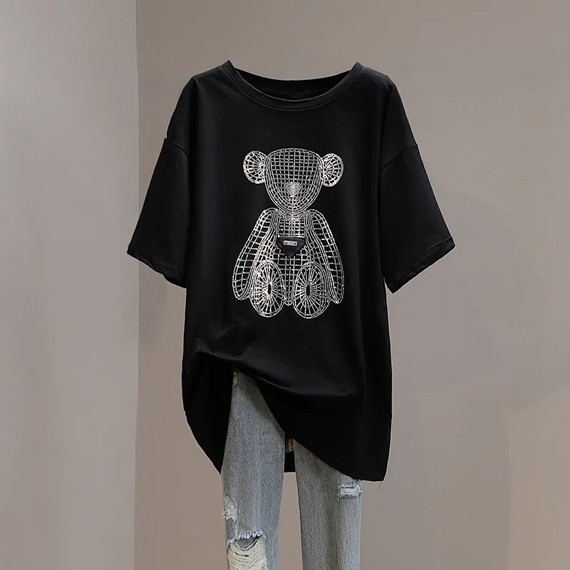 Cypress House Drop Shoulder Sleeve T Shirt Women's Black-2