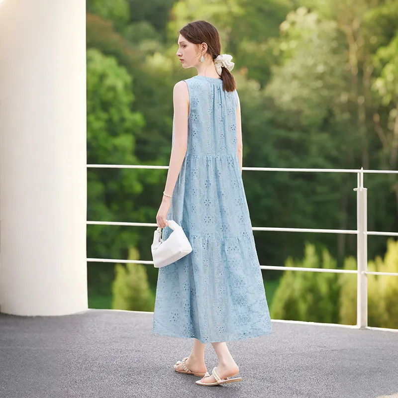TOUCH Sleeveless Dresses Women's Blue-1