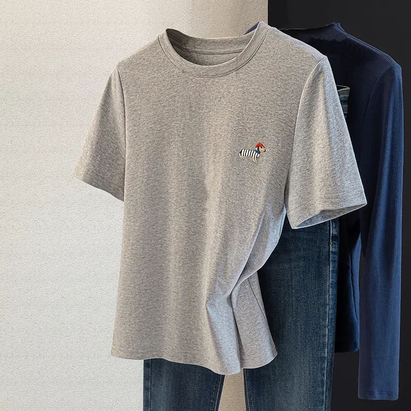 Cypress House T Shirt Women's Light Gray-2