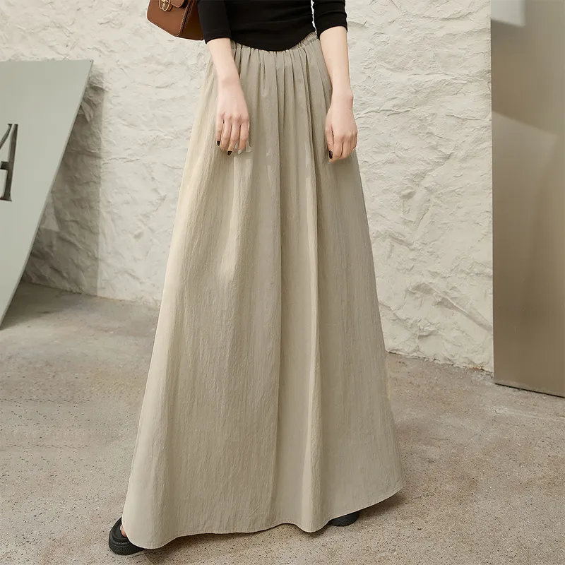 Cypress House Casual Long Skirt Women's Light Yellow-2