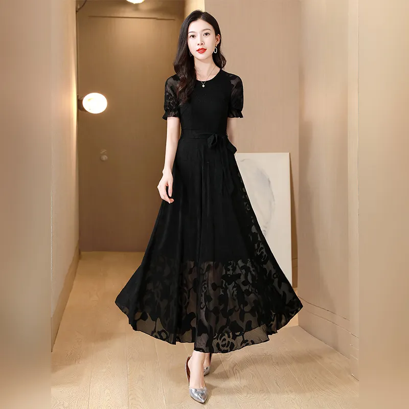 Cypress House Short Sleeved Dress Women's Black-3