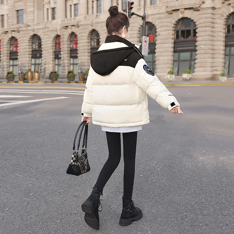 Cypress House Down Jacket Women's Black Top White Bottom-3