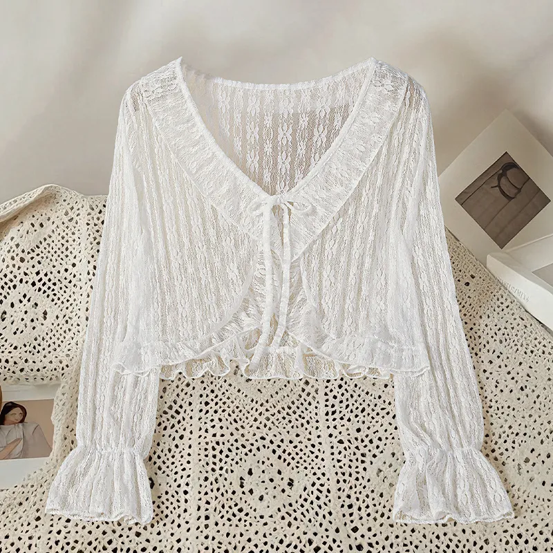 TOUCH Cropped Coats Women's White-2