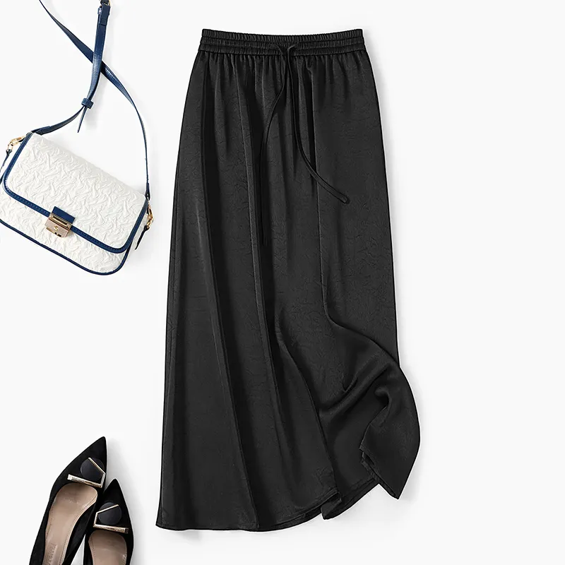 TOUCH Casual Long Skirt Women's Black-5