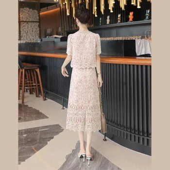 Cypress House Skirt Set Women's Pink With Floral Pattern