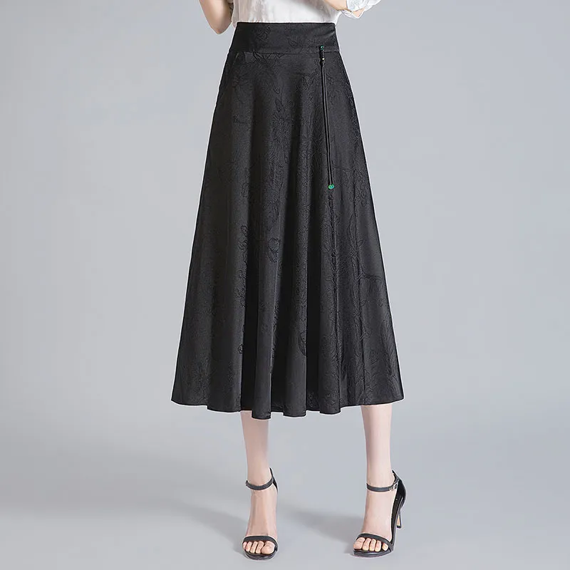 Cypress House Casual Long Skirts Women's Black-4