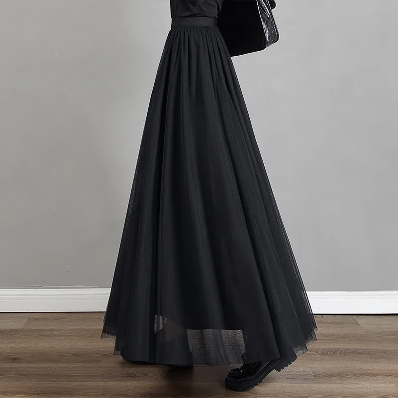 Cypress House Casual Long Skirt Women's Black-6