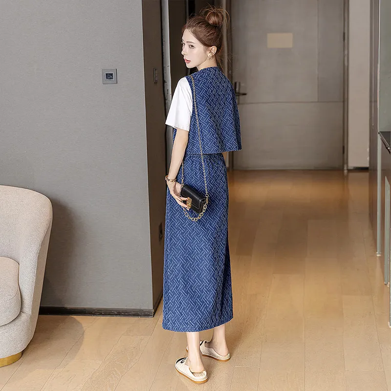 Cypress House Skirt Set Women's Dark Denim Blue-3