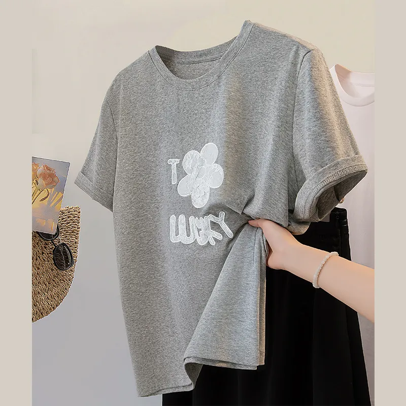 Cypress House T Shirt Women's Light Gray-2