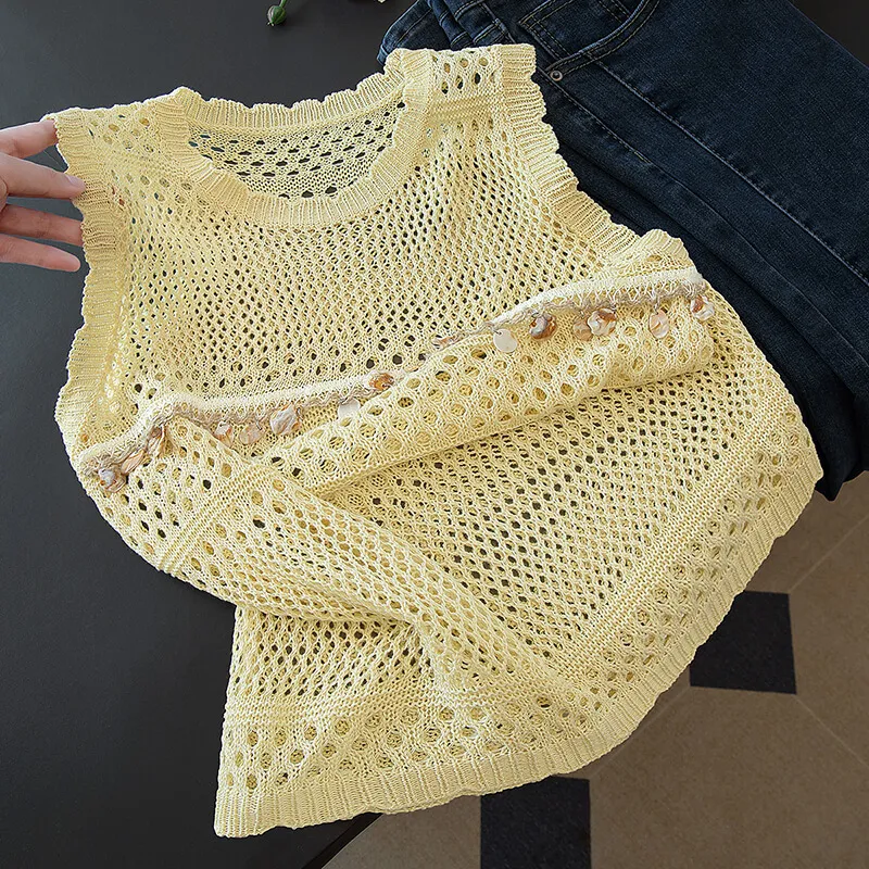 Cypress House Tank Tops Women's Light Yellow-2