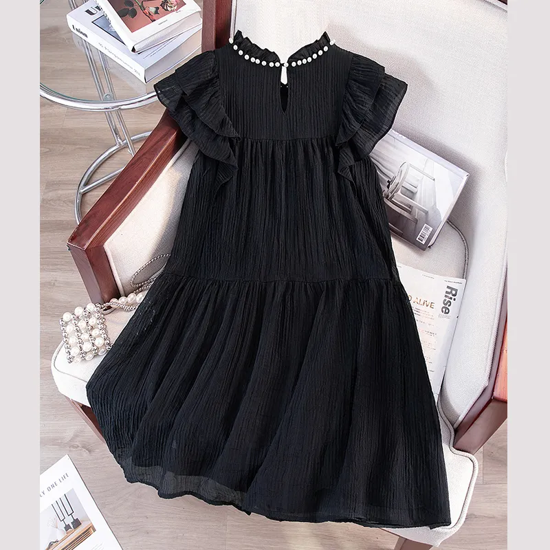 Cypress House Short Sleeved Dress Women's Black-3