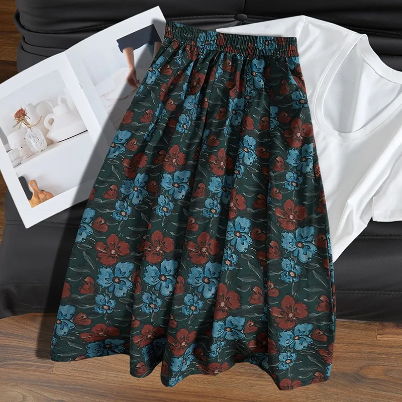 TOUCH Casual Long Skirt Women's-2