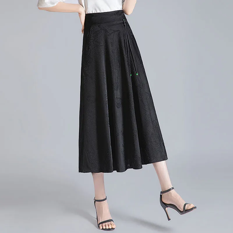 Cypress House Casual Long Skirts Women's Black-5