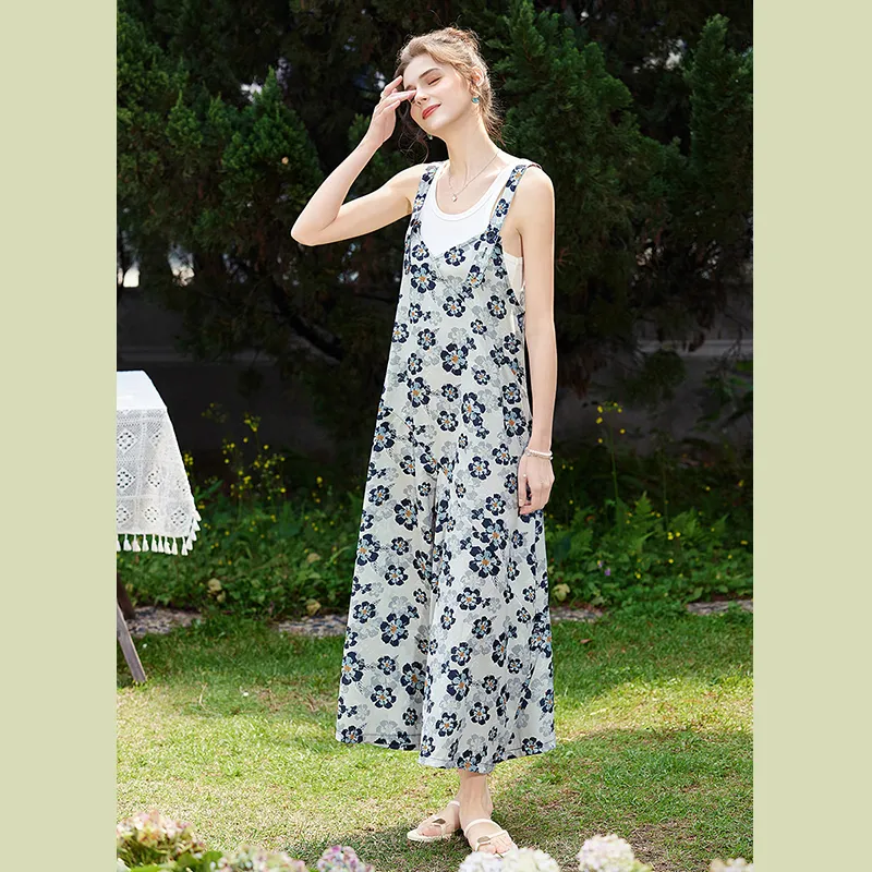 TOUCH Jumpsuit Women's Blue Green Multicolor-4