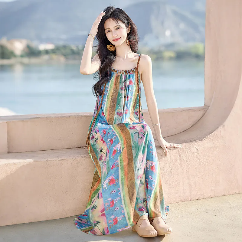 Cypress House Slip Dress Women's Multicolor Stripes-6