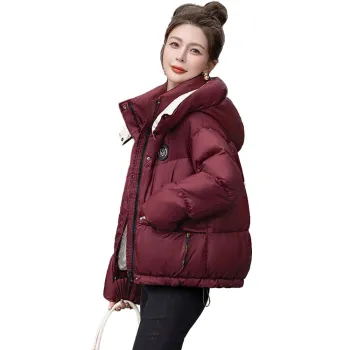 Cypress House Down Jacket Women's Burgundy & Ecru
