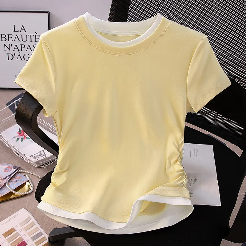 Cypress House T Shirt Women's Light Yellow-2