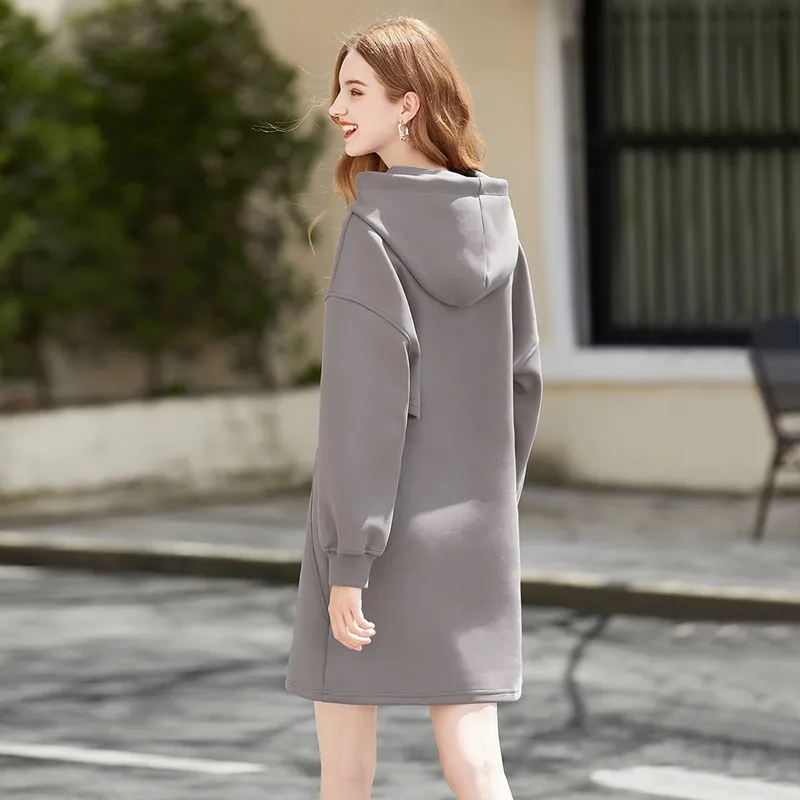 TOUCH Long Sleeved Dresses Women's Gray Coffee-3
