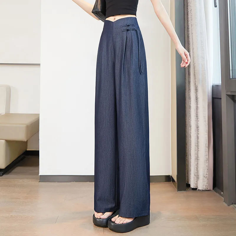 TOUCH Casual Pants Women's Dark Blue-3