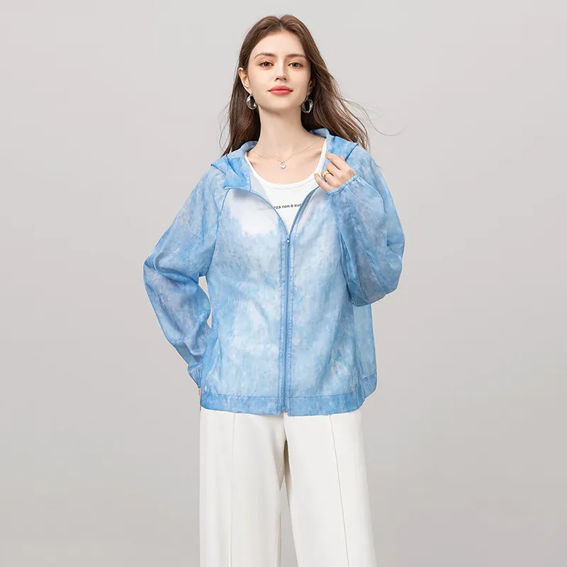 TOUCH Cropped Coat Women's Blue-3