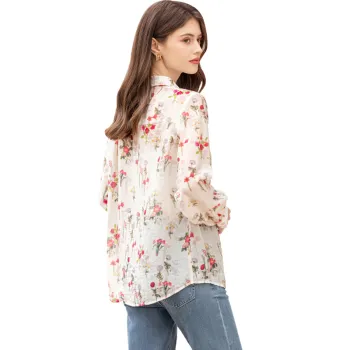 TOUCH Shirt Women's Rose Red Multicolor