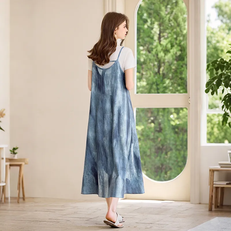TOUCH Slip Dresses Women's Blue-3