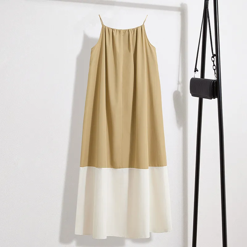 TOUCH Sleeveless Dress Women's Khaki-3
