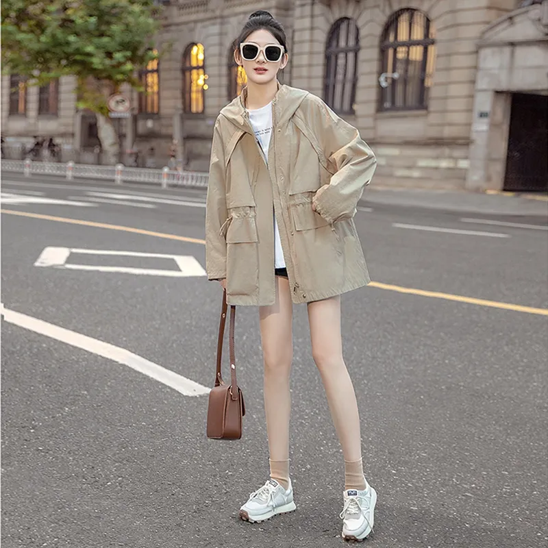 Cypress House Trench Coat Women's Beige Khaki-4