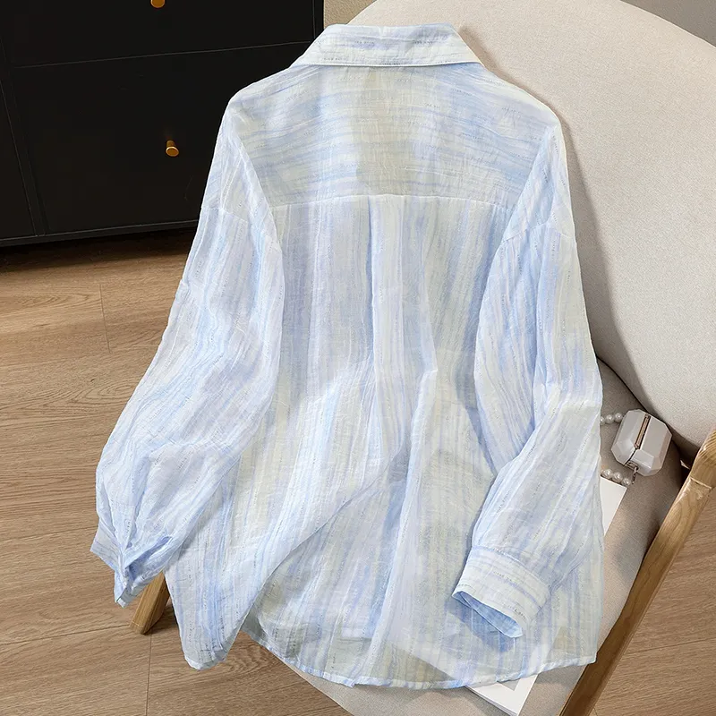 TOUCH Shirts Women's Blue With White Lettering-3