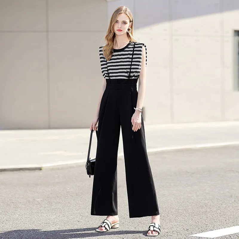 TOUCH Casual Suit Women's Black White-2
