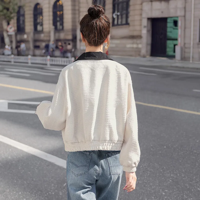 Cypress House Cropped Coat Women's Ecru-1