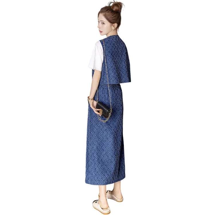 Cypress House Skirt Set Women's Dark Denim Blue-1