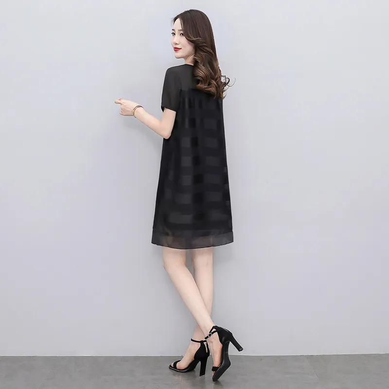 Cypress House Short Sleeved Dress Women's Black-3