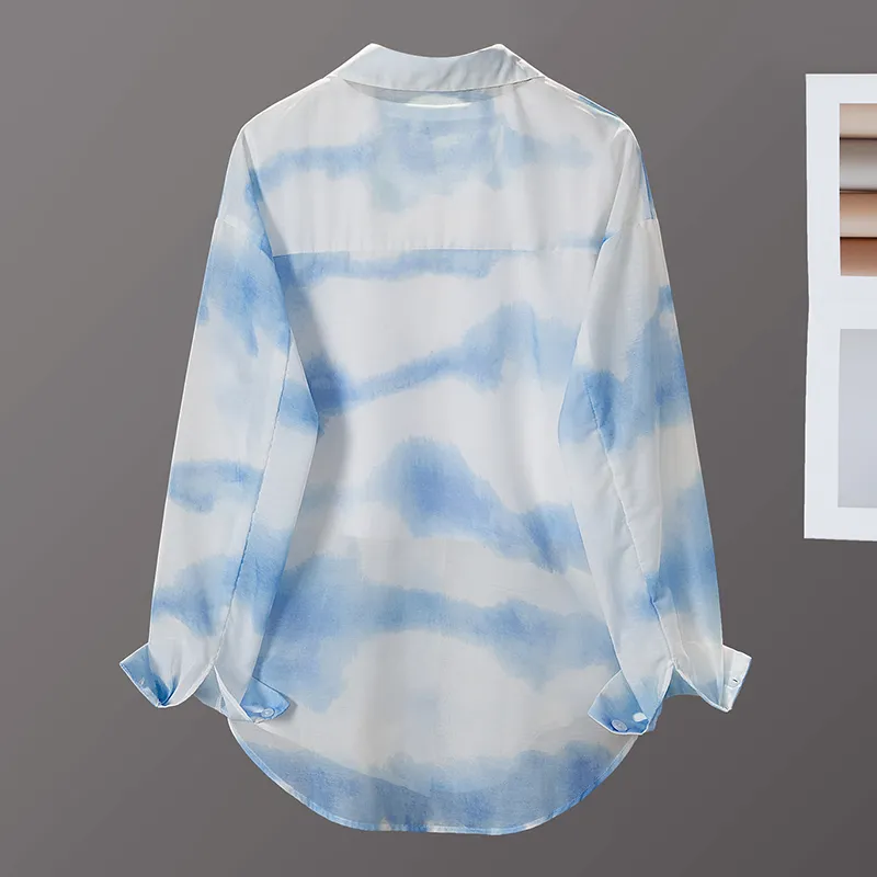 TOUCH Shirts Women's Blue With White Lettering-3