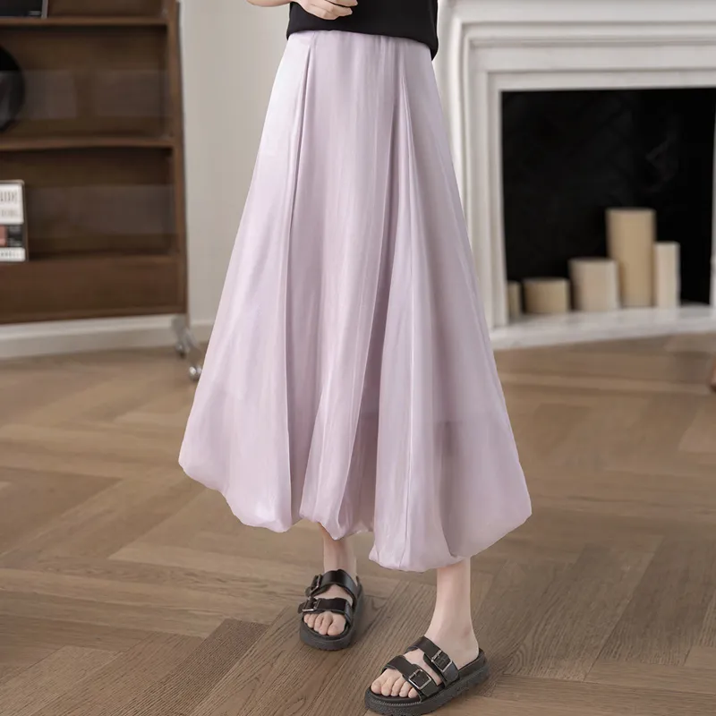 Cypress House Casual Long Skirt Women's Light Purple-5