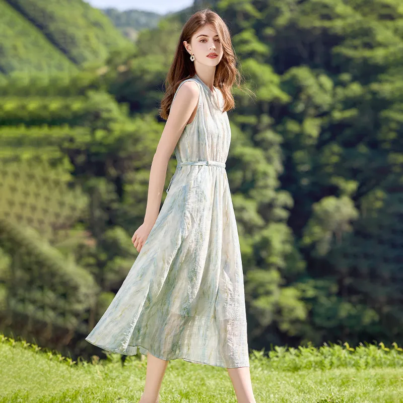 TOUCH Sleeveless Dresses Women's Turquoise-5