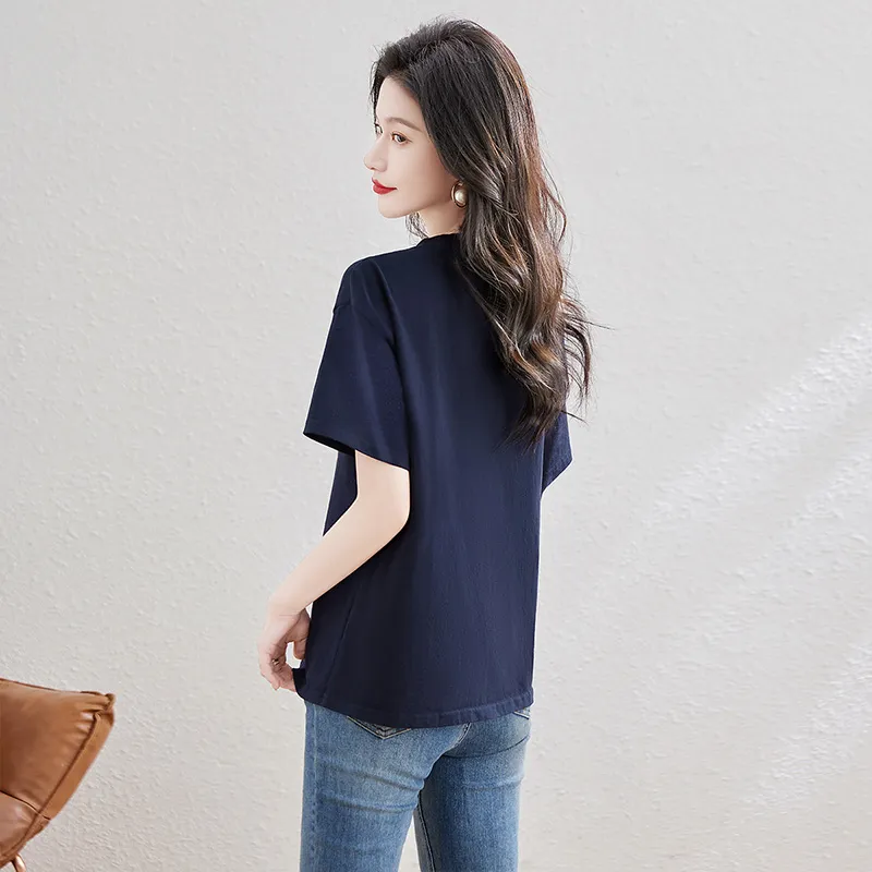 Cypress House T Shirt Women's Navy Blue-3