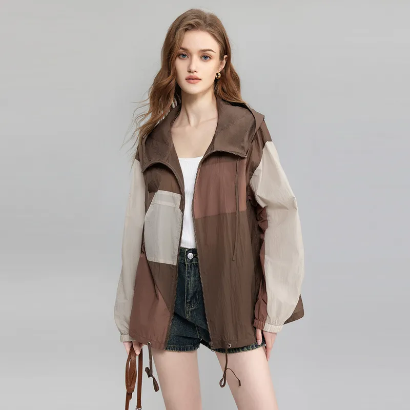 TOUCH Jackets & Coats Women's Dark Coffee & Brick Red-6