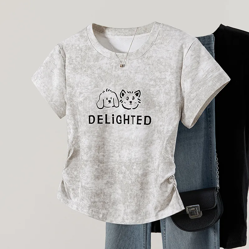 TOUCH Set in Sleeve T Shirt Women's-2