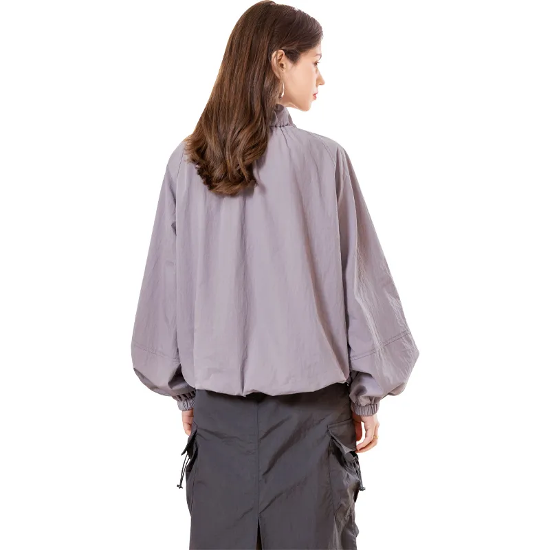 TOUCH Cropped Coats Women's Purple-0