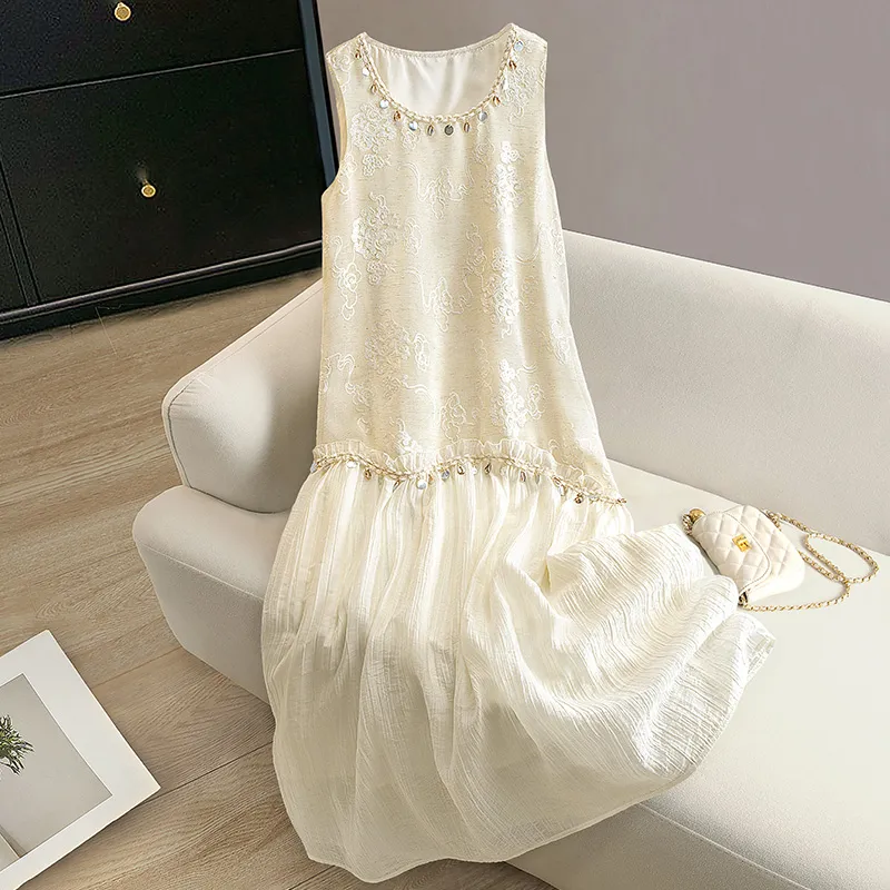 Cypress House Sleeveless Dress Women's Apricot-2