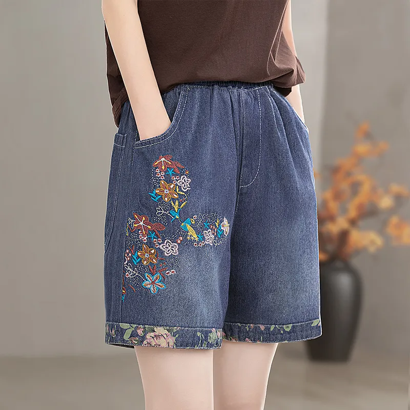 Cypress House Denim Shorts Women's Dark Blue-2