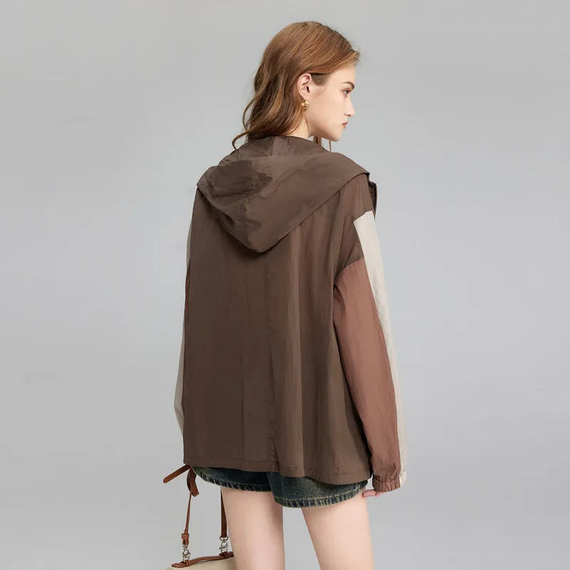 TOUCH Jackets & Coats Women's Dark Coffee & Brick Red-4