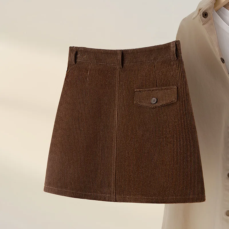 Cypress House Casual Short Skirts Women's Dark Coffee-3