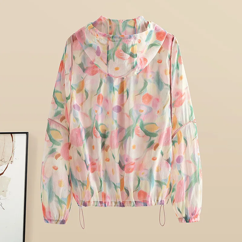 Cypress House Jackets & Coats Women's Pink Yellow Floral-3