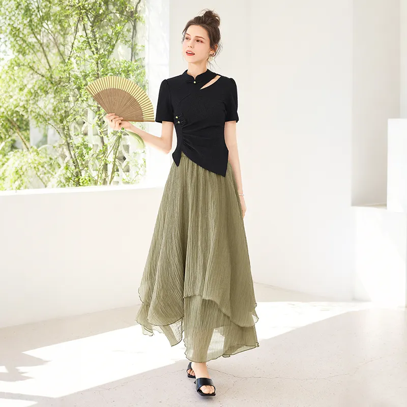 TOUCH Two Piece Skirt Sets Women's-2